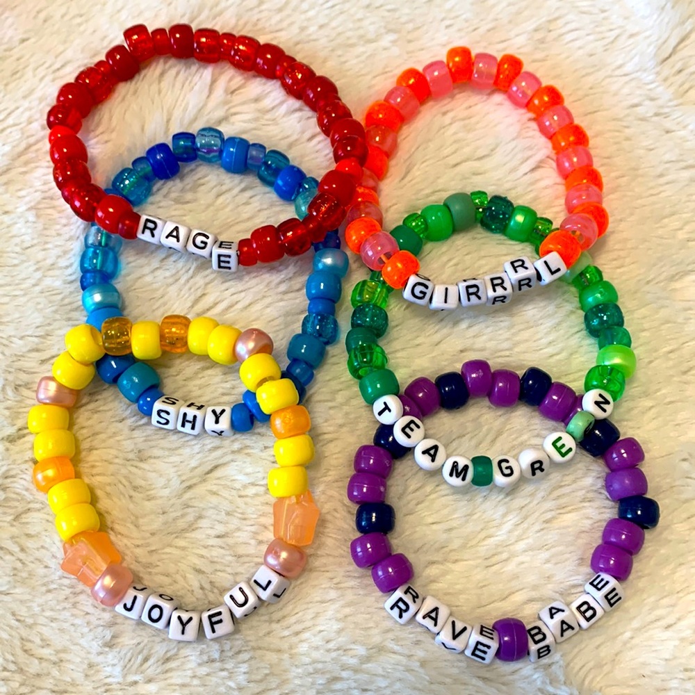 Rave Kandi Bracelet Rainbow 6 Pack